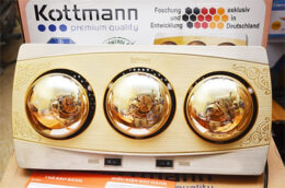 Đèn Sưởi Nhà Tắm Kottmann K3B-H/Q 3 bóng vàng - Sản phẩm cao cấp số 1 Châu Âu