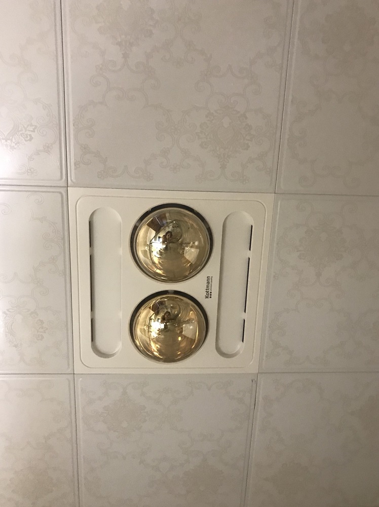 Đèn sưởi nhà tắm Kottmann K9-S 2 bóng âm trần -Sự lựa chọn số 1