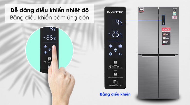 Tủ lạnh Samsung RF48A4000B4/SV và Sharp SJ-FX420V-SL với nhiều điểm tương đồng
