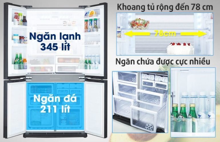 Tủ Lạnh Sharp Side By Side Inverter SJ-FX630V-BE mang đến ưu điểm gì?