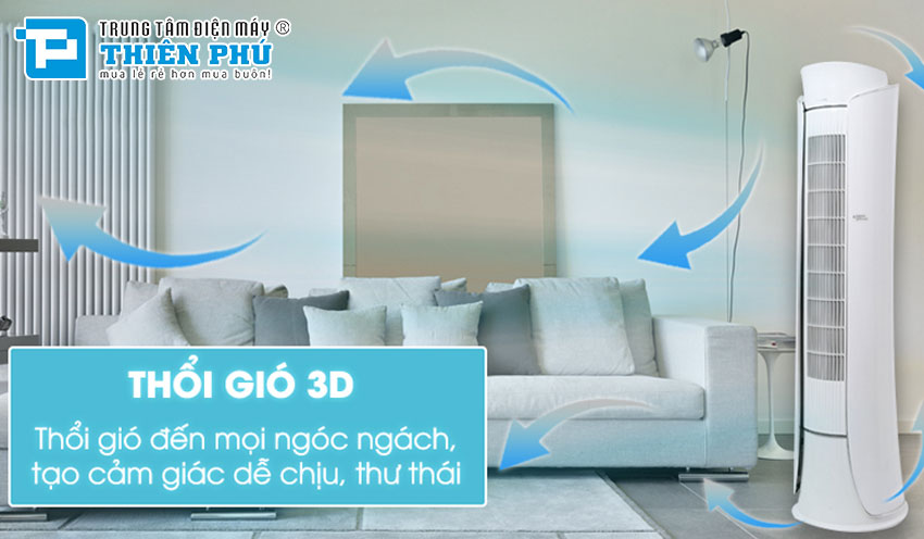 Điều Hòa Cây(Tủ Đứng) Gree Inverter GVH24AK-S3DTC5A 2 Chiều 24000Btu