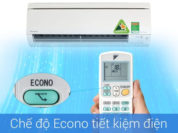 Tận dụng chế độ Econo trên điều hòa Đaikin để tiết kiệm điện tối đa