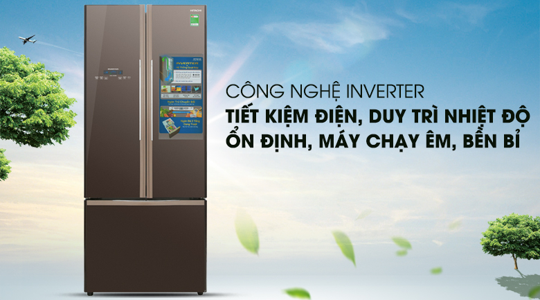 Lý do nên mua tủ lạnh Hitachi inverter R-WB545PGV2 3 cánh 455 lít
