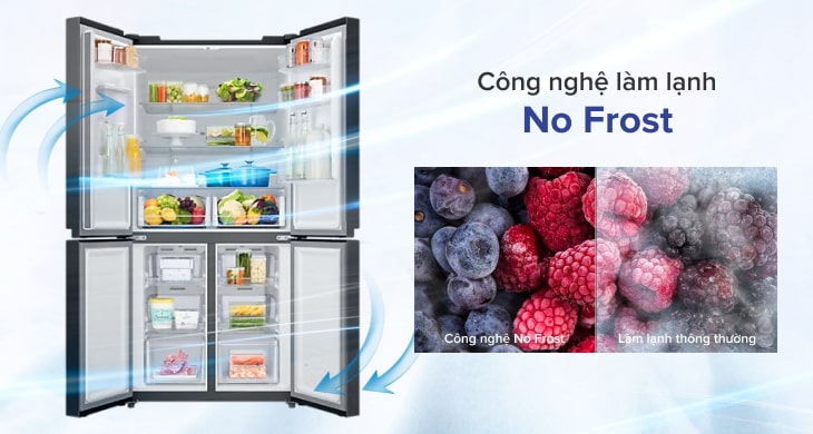 Sử dụng an toàn, tiết kiệm với tủ lạnh Samsung Multidoor RF48A4000B4/SV
