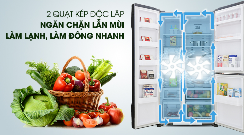 Điểm qua các tính năng, công nghệ ở tủ lạnh Hitachi 3 cánh R-FM800PGV2