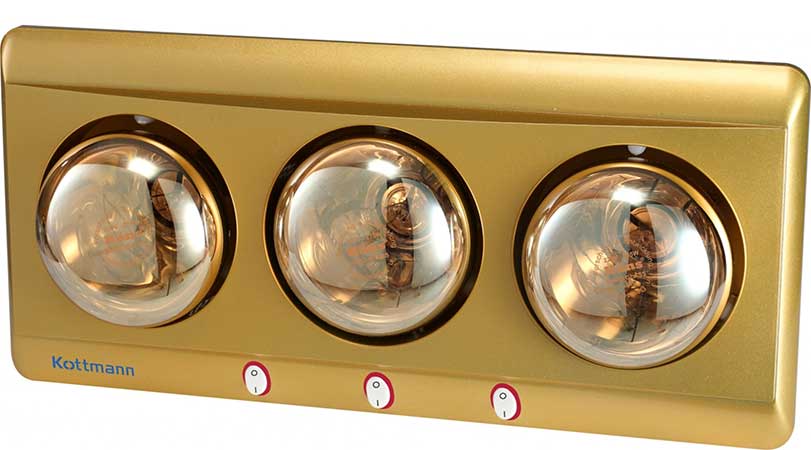 Đèn Sưởi Nhà Tắm Kottmann K3B-H/Q 3 bóng vàng - Sản phẩm cao cấp ...