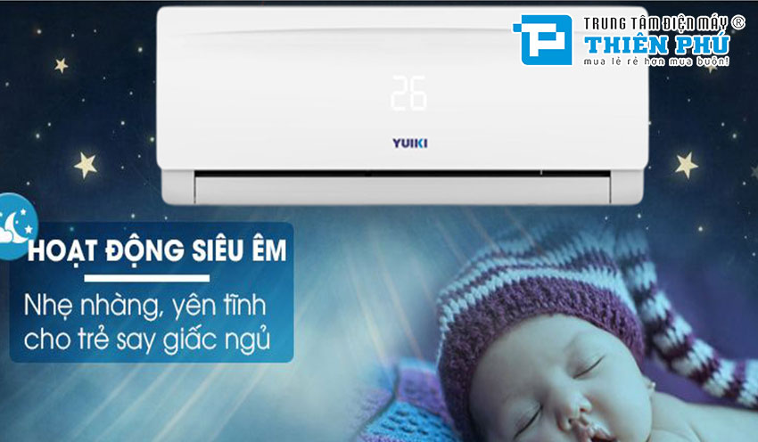 Điều Hoà Yuiki 1 Chiều 9000Btu YK-09MAV Gas R410a