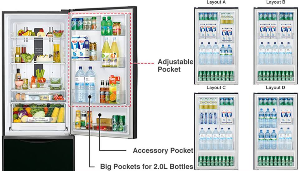 Điểm khác biệt lớn ở tủ lạnh Hitachi R-B505PGV6(GBK) và R-FVX510PGV9(MIR)