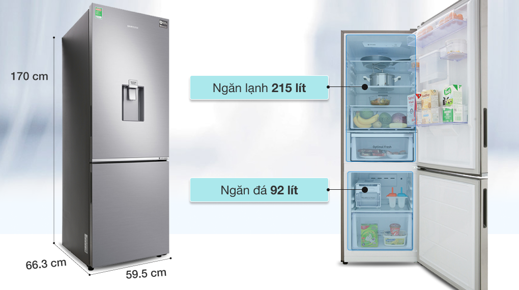 Điểm giống nhau ở tủ lạnh Hitachi R-B410PGV6(SLS) và Samsung RB30N4170S8/SV