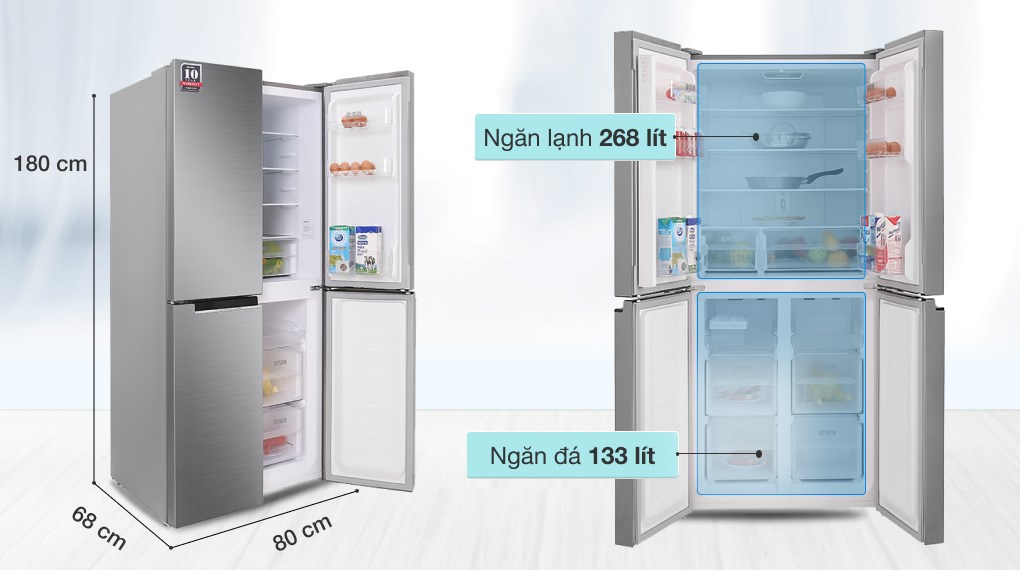 Tủ lạnh Sharp SJ-FXP480V-SL 4 cánh giá rẻ có gì đặc biệt?