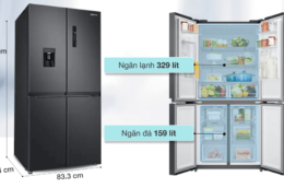 So sánh tủ lạnh Sharp SJ-FXP600VG-BK và Samsung RF48A4010B4/SV