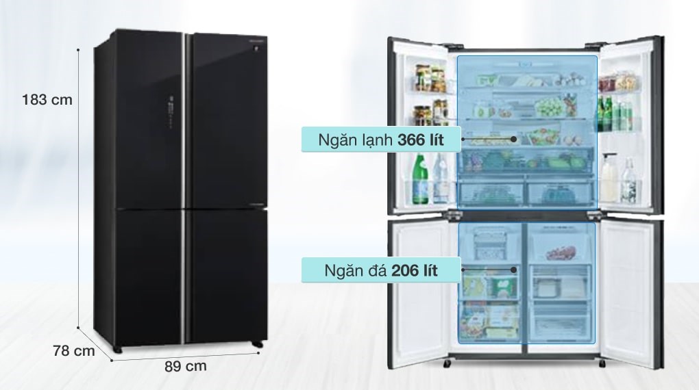Một số ưu điểm ở tủ lạnh Sharp 572l SJ-FXP640VG-BK mà bạn cần biết