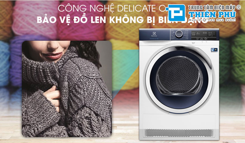 Máy Sấy Bơm Nhiệt Electrolux 8Kg EDH803BEWA
