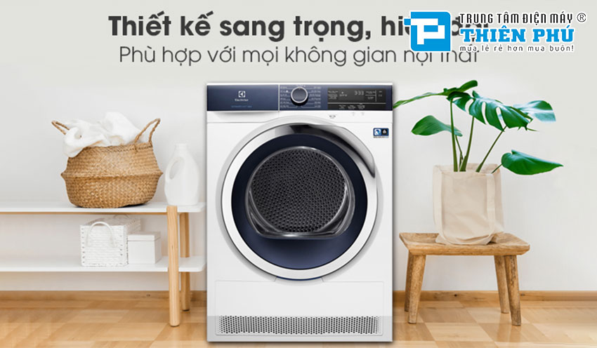 Máy Sấy Bơm Nhiệt Electrolux 8Kg EDH803BEWA
