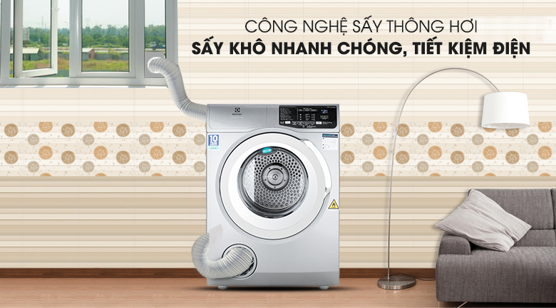 Máy Sấy Electrolux EDS805KQSA 8 Kg