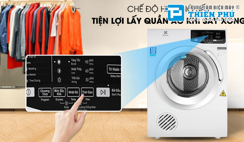 Máy Sấy Electrolux EDS805KQWA 8Kg