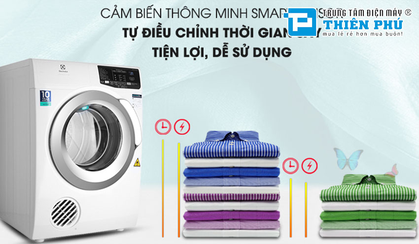 Máy Sấy Electrolux EDS805KQWA 8Kg