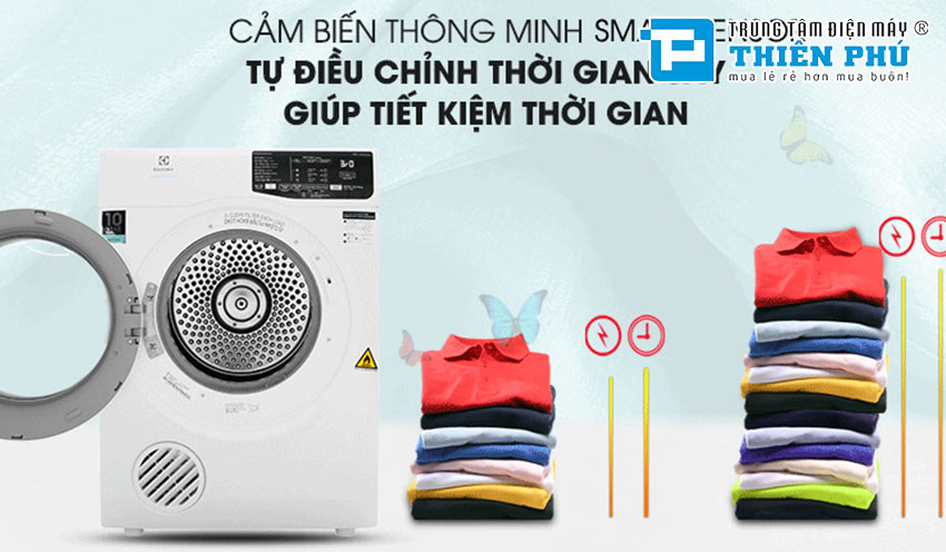 Máy sấy quần áo Electrolux 7kg EDV705HQWA có sấy nhanh và tiết kiệm điện?