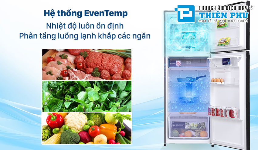 Tủ Lạnh Electrolux Inverter 2 cánh 341 lít ETB3740K-A