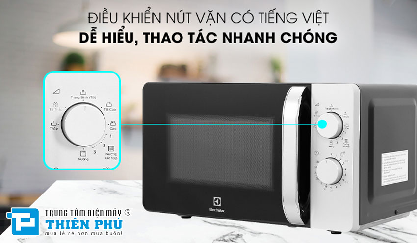 Lò Vi Sóng Có Nướng Electrolux EMG23K38GB 23 Lít