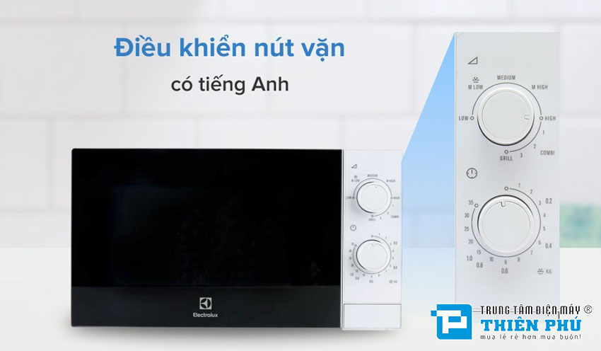 Lò Vi Sóng Có Nướng Electrolux EMM2022GW 20 Lít