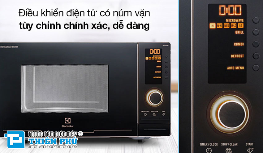 Lò Vi Sóng Điện Tử Electrolux EMS2382GRI 23 Lít