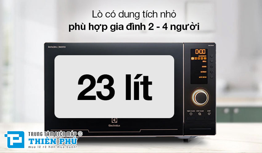 Lò Vi Sóng Điện Tử Electrolux EMS2382GRI 23 Lít