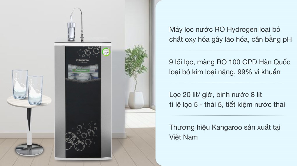 Máy lọc nước Hydrogen Kangaroo VTU KG100HA 9 Lõi có những đặc điểm gì vượt trội