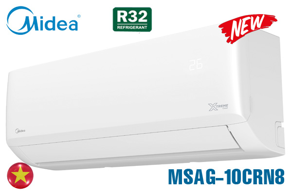 Điều Hòa Midea 9000Btu 1 Chiều MSAG-10CRN8 Gas R32- Hoạt động êm ái , giúp bạn sảng khoái sau những giấc ngủ ngon.