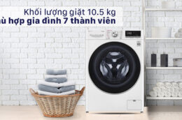 Máy giặt LG inverter FV1450S3W2 10.5kg có đáng mua không?