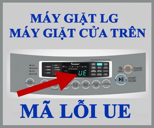 Các mã lỗi thường gặp trên máy giặt LG