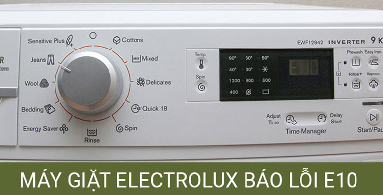 Máy giặt Electrolux gặp lỗi E10 nên xử lý như thế nào?