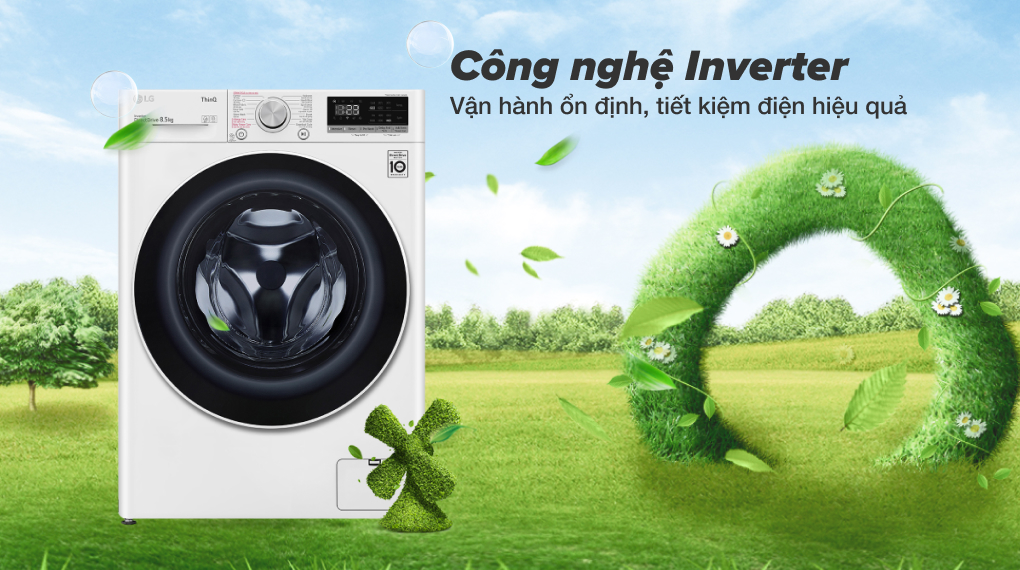 Đánh giá chi tiết chiếc máy giặt LG inverter FV1208S4W 8,5kg