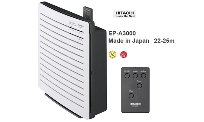 Tận hưởng không khí trong lành ngay tại nhà với máy lọc không khí  Hitachi EP-A3000