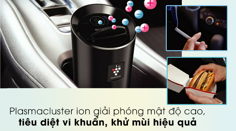 Máy lọc không khí Sharp ô tô IG-GC2E nhỏ nhưng có võ