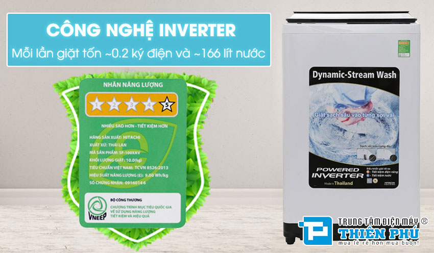 Máy Giặt Hitachi Inverter 14Kg SF-140XA(WH)