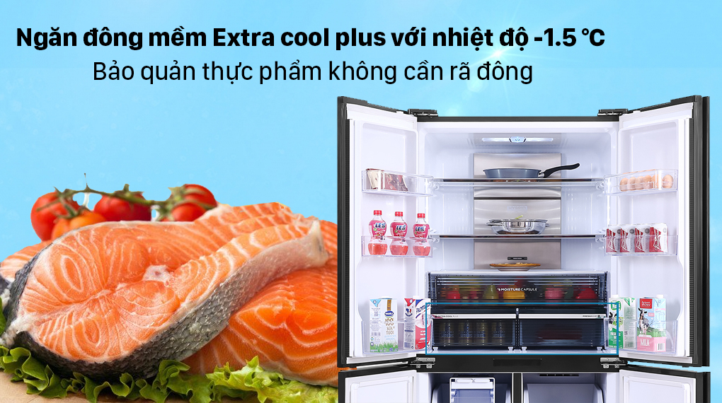 SJ-FXP640VG-MR model tủ lạnh Sharp 4 cánh cao cấp có gì nổi bật?