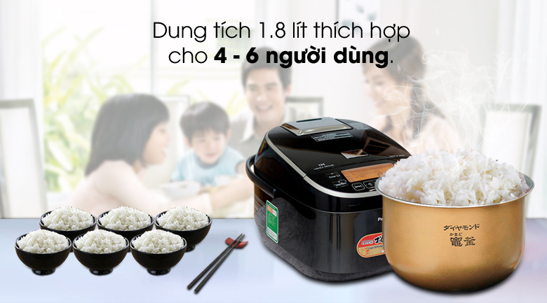 Nồi cơm điện cao tần Panasonic SR-PX184KRA 1.8 Lít chất lượng có tốt không?