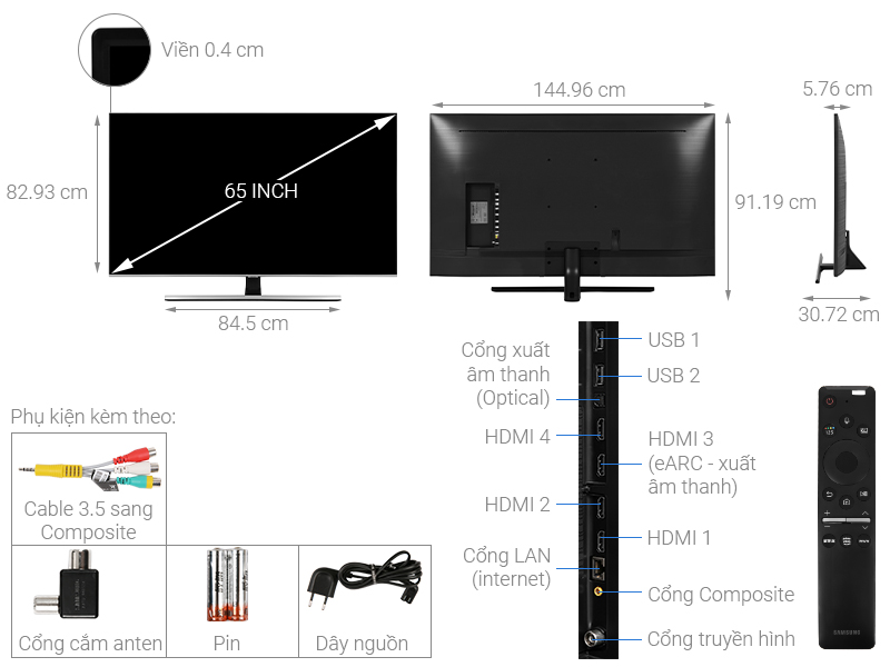 3 tính năng trên Smart Tivi Samsung QLED QA65Q70T 65 Inch mà chắc chắn bạn sẽ thích