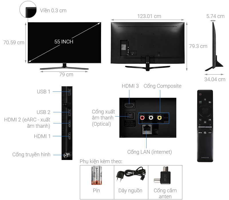 Đánh giá tổng quan về dòng tivi Samsung TU8500 của năm 2020