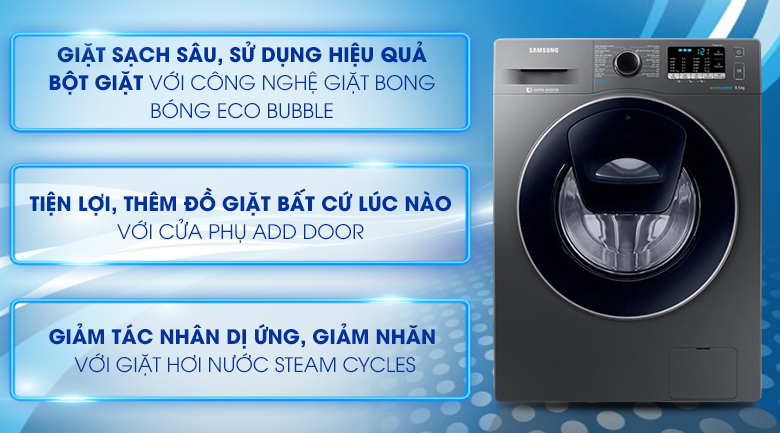 Điểm mặt 3 mẫu máy giặt Samsung tiết kiệm diện tốt nhất năm 2021