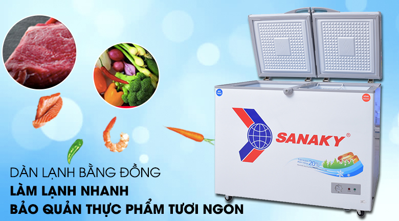 Đánh giá chi tiết chất lượng Tủ Đông Sanaky VH-2899W1 220 lít