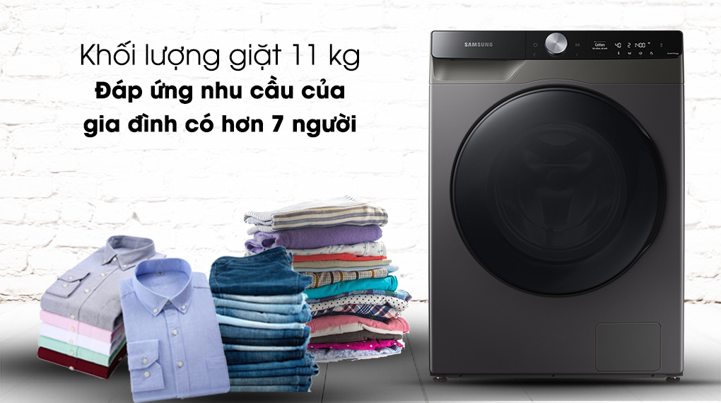  máy giặt sấy Samsung inverter WD11T734DBX/SV bạn nên biết