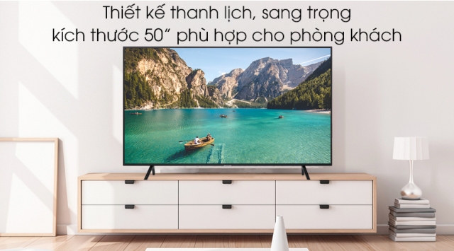 Giá rẻ bất ngờ với Smart tivi Samsung 4K 50 inch UA50RU7200