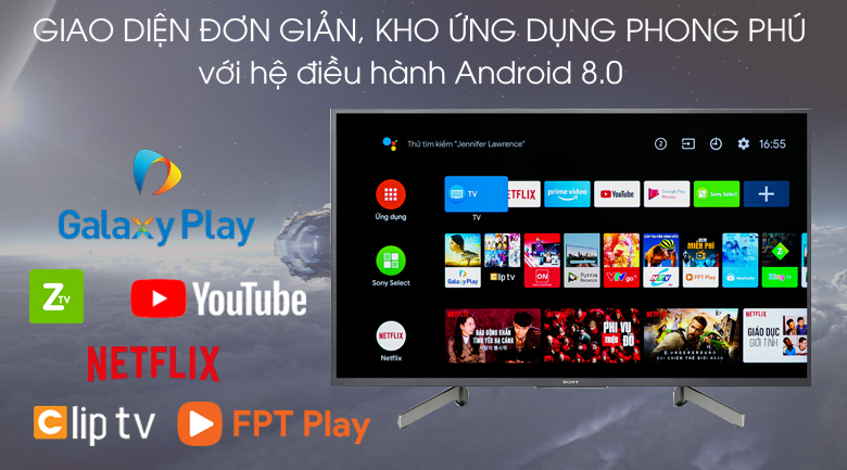 Đánh giá Android Tivi Sony 4K 43 inch KD-43X8000G