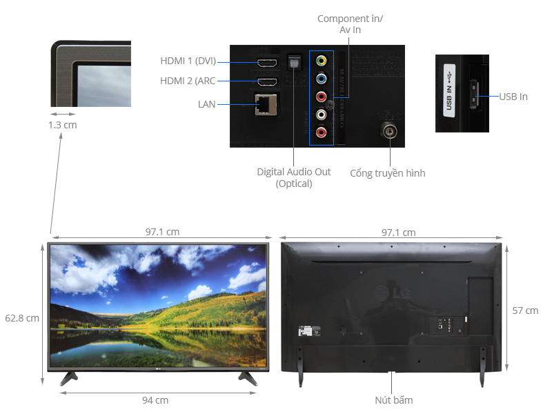 Smart Tivi LG 49 inch 4K hiện đại giá rẻ