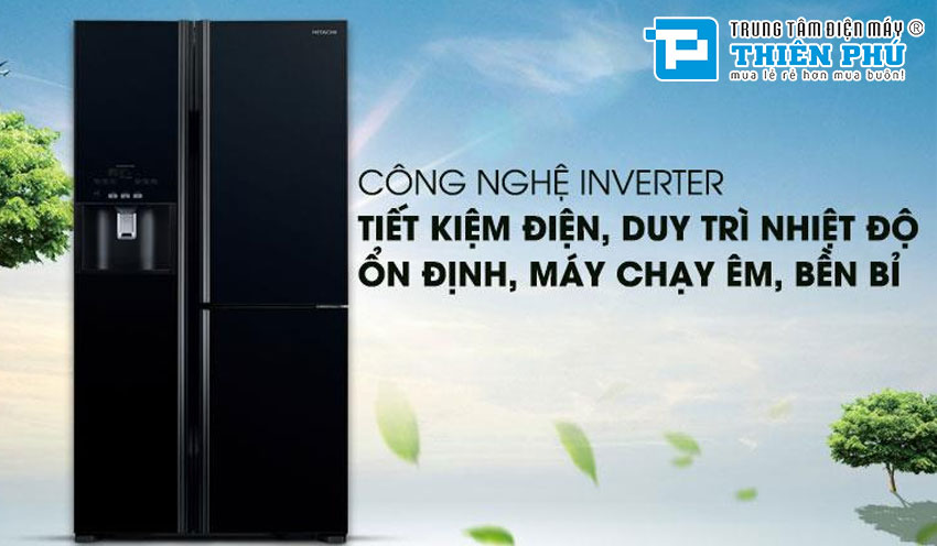 Tủ Lạnh Hitachi Inverter 584 Lít R-FM800GPGV2(GBK) 3 Cánh