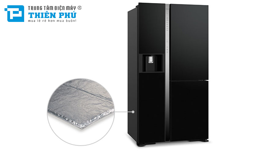 Tủ Lạnh Hitachi Side By Side Inverter 569 Lít R-MX800GVGV0(GBK) 3 Cánh