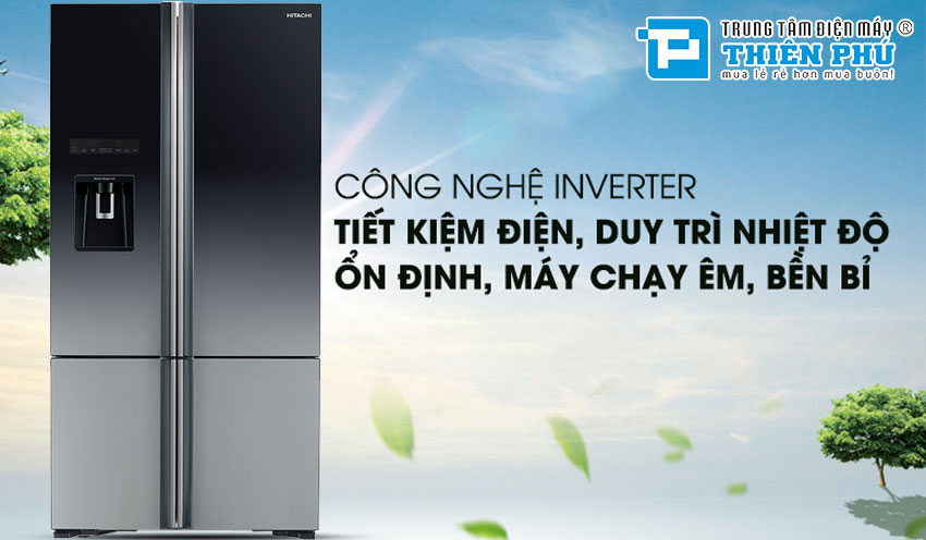 Tủ Lạnh Hitachi Inverter 590 Lít R-WB730PGV6X 4 Cánh