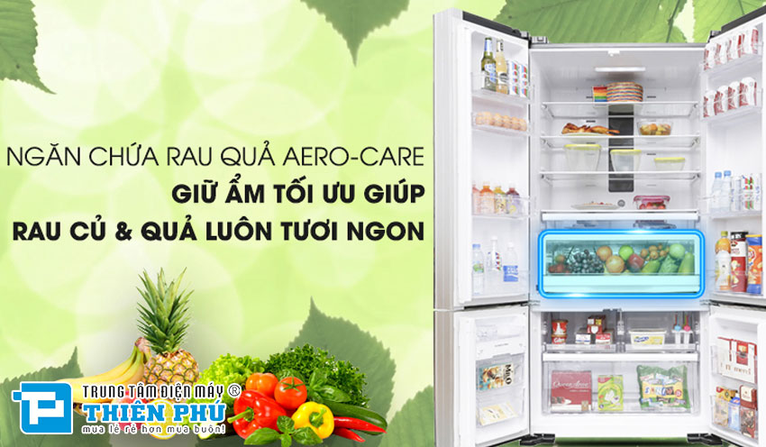 Tủ Lạnh Hitachi Inverter 640 Lít R-WB800PGV5(XGR) 4 Cánh